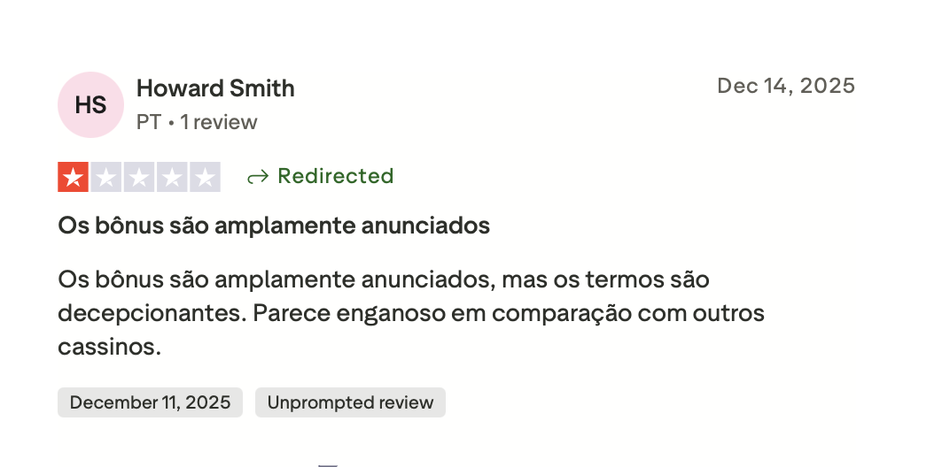 IVYBET Trustpilot Erfahrungsbericht 14. Dezember 2025